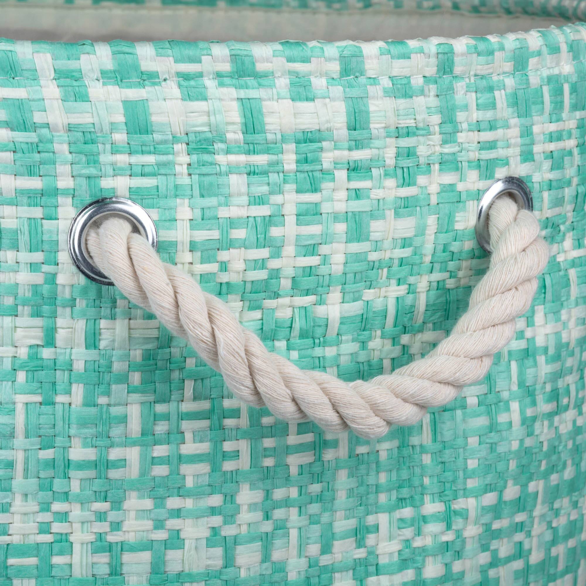 DII® Medium Tweed Round Paper Bin